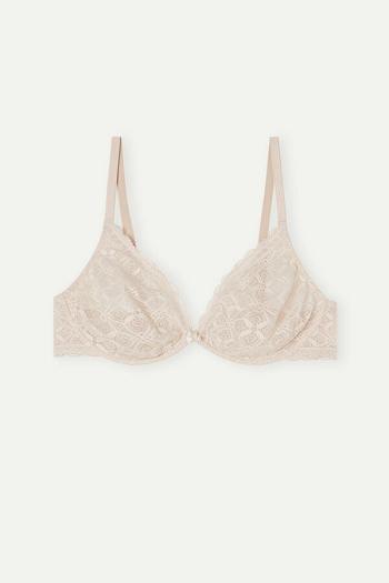 Intimssimi Alessia Balconette Bra in Lace Natural | PEXBR70123