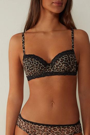 Intimssimi Animal Vibes Sofia Balconette Bra Negras | UPETG73779