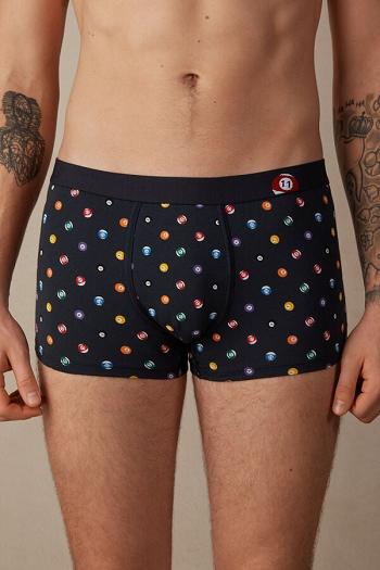 Intimssimi Billiard Boxers in Stretch Supima® Cotton Azules | PENEJ88936