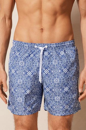 Intimssimi Blue Majolica Print Swim Trunks Azules | DPEVO34442