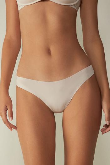 Intimssimi Brazilian Panties in Seamless Ultra Light Microfiber Natural | PEEGJ49650