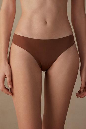 Intimssimi Brazilian Panties in Seamless Ultra Light Microfiber Natural | ZPEMJ81453