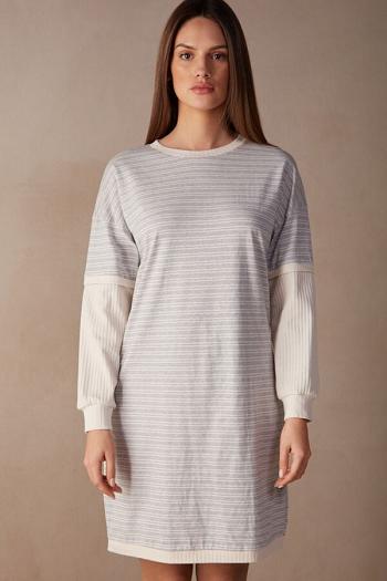 Intimssimi Casual Sunday Long Sleeve Nightshirt Blancas | UPEND65029