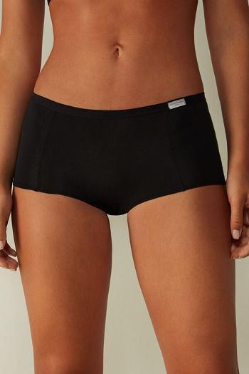 Intimssimi Cotton Boyshorts Negras | ZPENQ20384