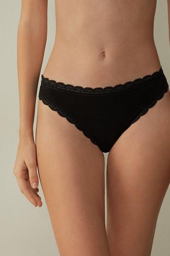 Intimssimi Cotton and Lace Brazilian Negras | PENZX59563