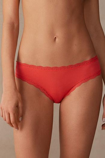 Intimssimi Cotton and Lace Panties Naranjas | SPENY45626