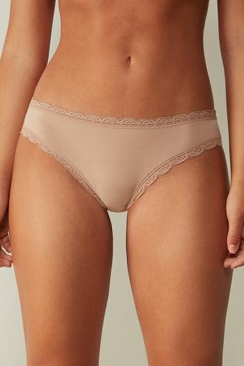 Intimssimi Cotton and Lace Panties Natural | APEWC57880