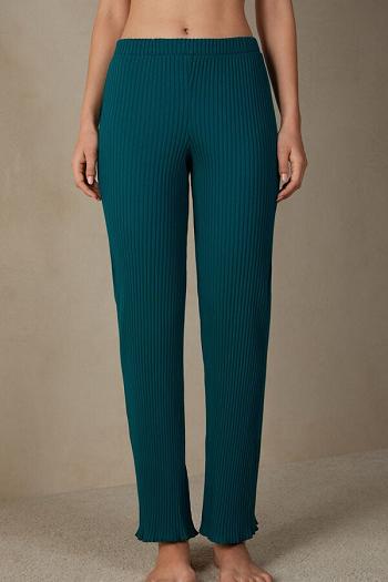 Intimssimi Cozy Mountains Acanalado Pants Verde | PEXMI21758