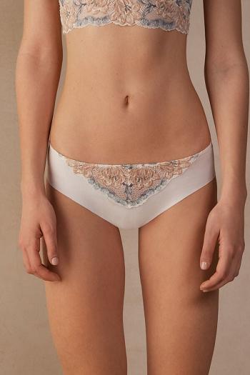 Intimssimi Ephemeral Beauty Seamless Cotton Panties Blancas | SPENY61414