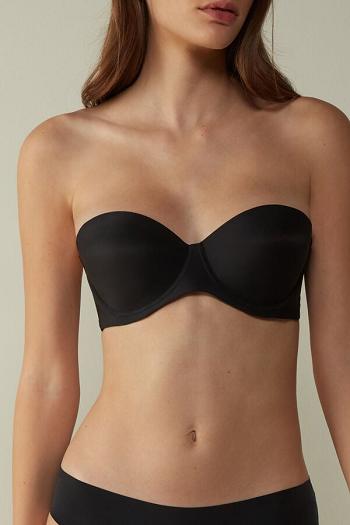 Intimssimi Giada Microfiber Bandeau Bra Negras | ZPENQ91972