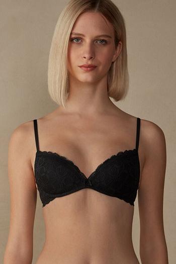 Intimssimi Gioia Super Push-Up Bra in Lace Negras | PEICD62127