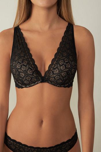 Intimssimi Giorgia Balconette Bra in Lace Negras | PPEQX32701