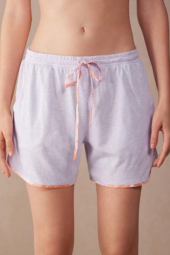 Intimssimi Iris and Apricot Supima® Ultrafresh Cotton Shorts Violet | LPESX59050