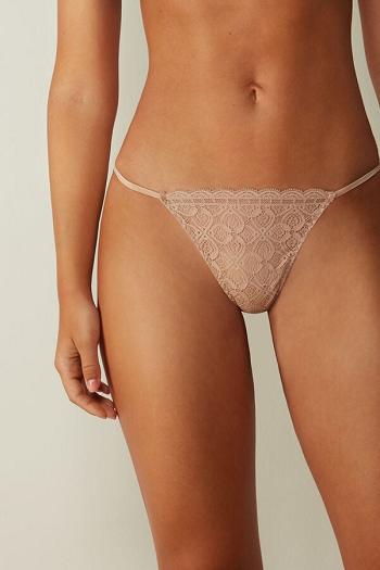 Intimssimi Lace String Thong Natural | PEIIZ45720