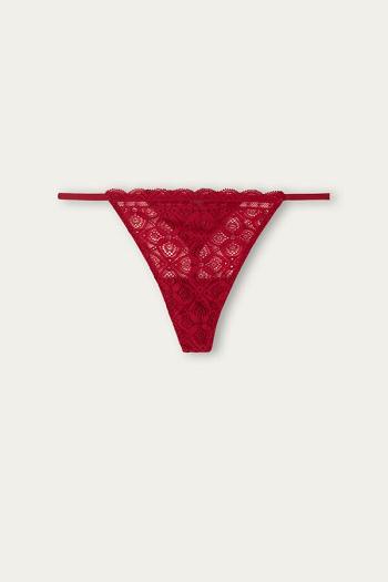 Intimssimi Lace String Thong Rojas | PEEAH61493