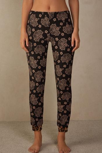 Intimssimi Lady Animalier Modal Cuffed Pants Print | TPEPQ53737