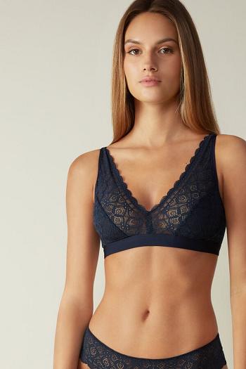 Intimssimi Lara Triangle Bra in Lace Azules | BPESD59982