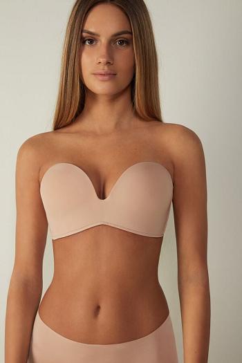 Intimssimi Laura Microfiber Bandeau Bra Natural | PEQCS11104