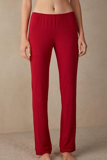 Intimssimi Long Micromodal Trousers Rojas | XPEGW31067