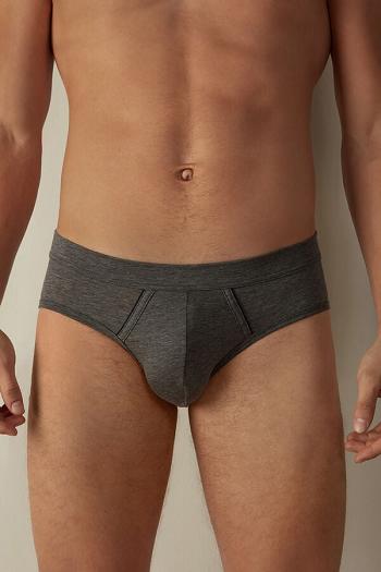 Intimssimi Natural Fresh Supima® Cotton Briefs Gris Oscuro | EPEVG43375