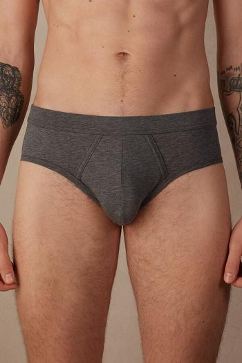 Intimssimi Natural Fresh Supima® Cotton Briefs Gris Oscuro | PEEAH54616