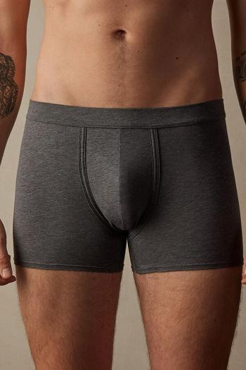 Intimssimi Natural Fresh Supima® Cotton Boxers Gris Oscuro | PEEGJ24539