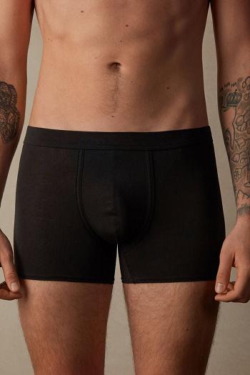 Intimssimi Natural Fresh Supima® Cotton Boxers Negras | PEJZR66998