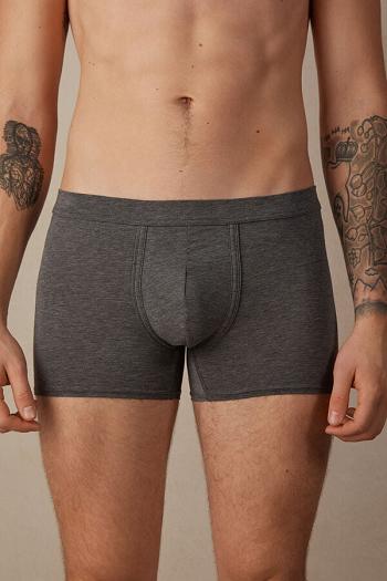 Intimssimi Natural Fresh Supima® Cotton Boxers Gris Oscuro | PENEJ86993