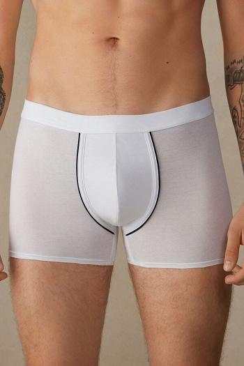 Intimssimi Natural Fresh Supima® Cotton Boxers Blancas | PEXBR31430