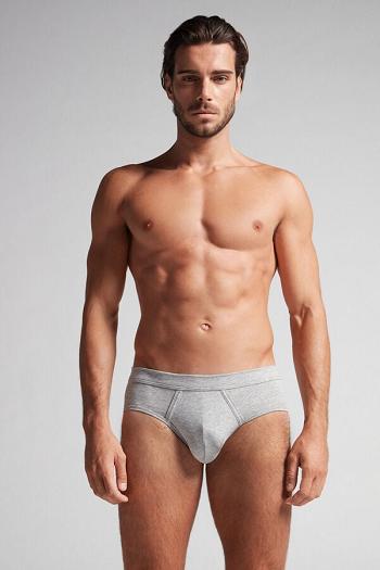 Intimssimi Natural Fresh Supima® Cotton Briefs Gris | UPETG37751