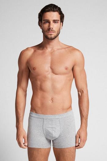 Intimssimi Natural Fresh Supima® Cotton Boxers Gris | UPETG84087