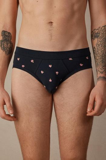 Intimssimi Piggy Bank Briefs in Stretch Supima® Cotton Azules | ZPEMJ47496