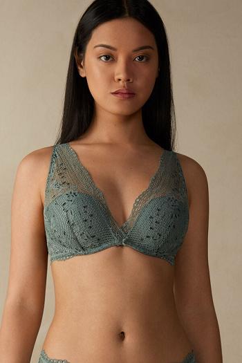 Intimssimi Prairie Bouquet Giorgia Balconette Bra Verde | QPEUV14621