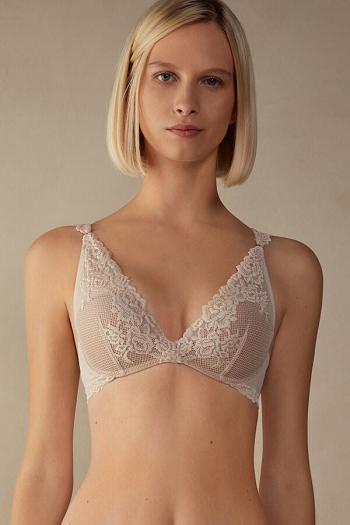 Intimssimi Pretty Flowers Giorgia Balconette Bra Natural | PEZDE30021