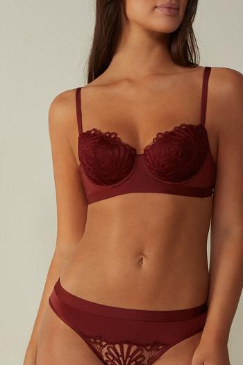 Intimssimi Romantic Life Sofia Balconette Bra Rojas | YPEVQ79377