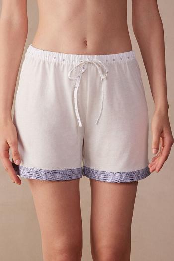 Intimssimi Santorini View Ultrafresh Supima® Cotton Shorts Blancas | UPEND13326