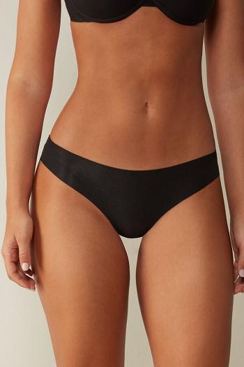 Intimssimi Seamless Supima® Cotton Brazilian Panties Negras | SPEVO32617