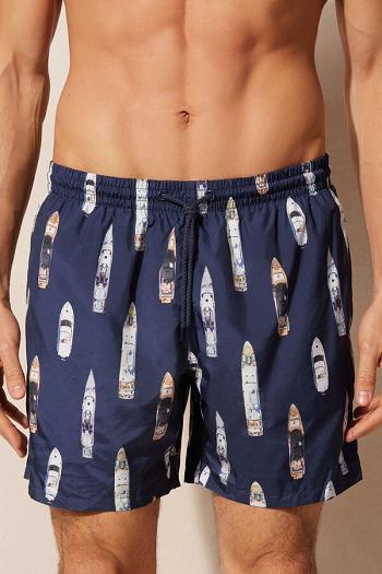 Intimssimi Ship Print Swim Trunks Azules | PEDFL79564