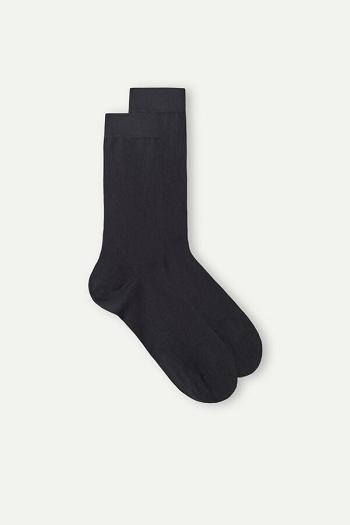 Intimssimi Short Socks in Stretch Supima® Cotton Gris | FPEUI19277