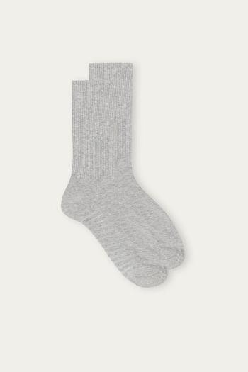 Intimssimi Short Terrycloth Socks Gris | FPEHY98344