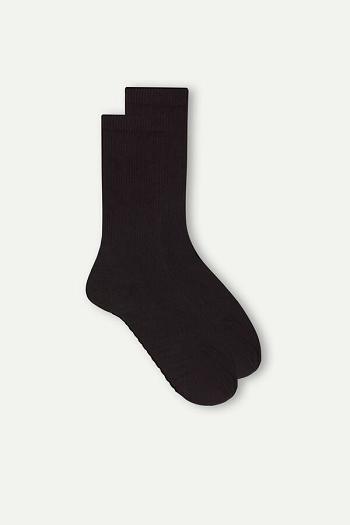 Intimssimi Short Terrycloth Socks Negras | FPEUI72581