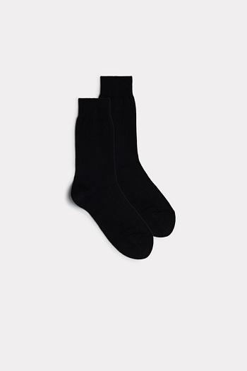 Intimssimi Short Warm Cotton Socks Negras | BPESO90506