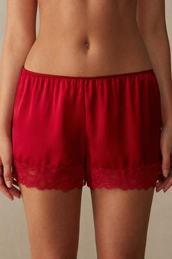 Intimssimi Silk Shorts Rojas | PPEER84569