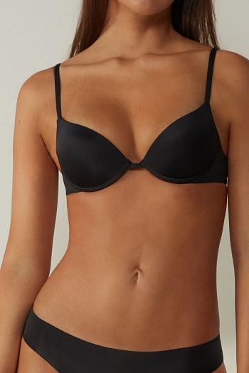 Intimssimi Simona Microfiber Super Push-Up Bra Negras | YPEVQ59182