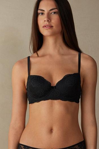 Intimssimi Sofia Lace Balconette Bra Negras | YPEGT81272