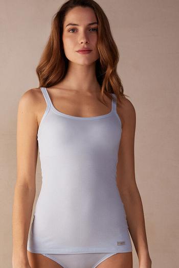 Intimssimi Spaghetti Strap Top in Cotton Azules | PEQCS29091