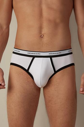 Intimssimi Stretch Supima® Cotton Brief with Logo Detail Multicolor | PEJVR24190