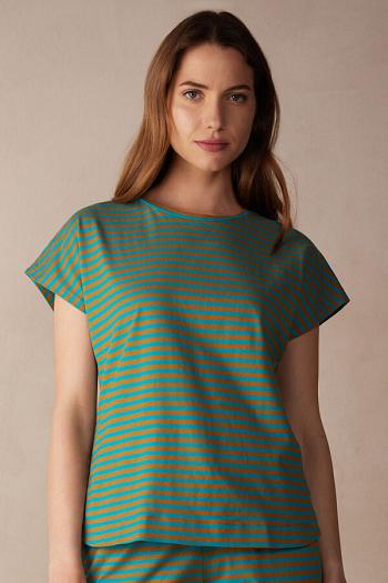 Intimssimi Summer Vibes A Rayas Top Verde | XPEGW72411