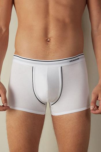 Intimssimi Supima® Cotton Boxers Blancas | PEJVR35174