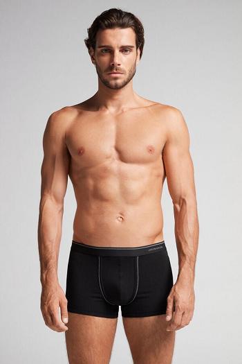 Intimssimi Supima® Cotton Boxers Negras | MPEFT43492